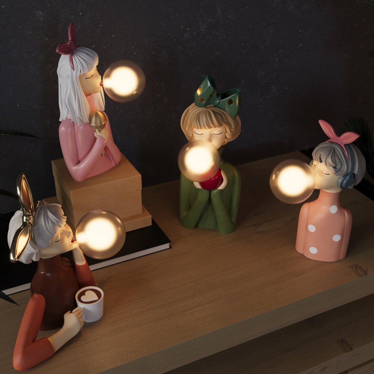 Artemisa™ Unique Designer Table Lamp | Table Lamp | Wood/Fabric | Sleek Table Accent