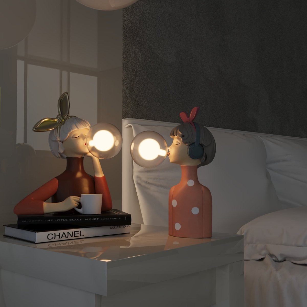 Artemisa™ Unique Designer Table Lamp | Table Lamp | Wood/Fabric | Sleek Table Accent