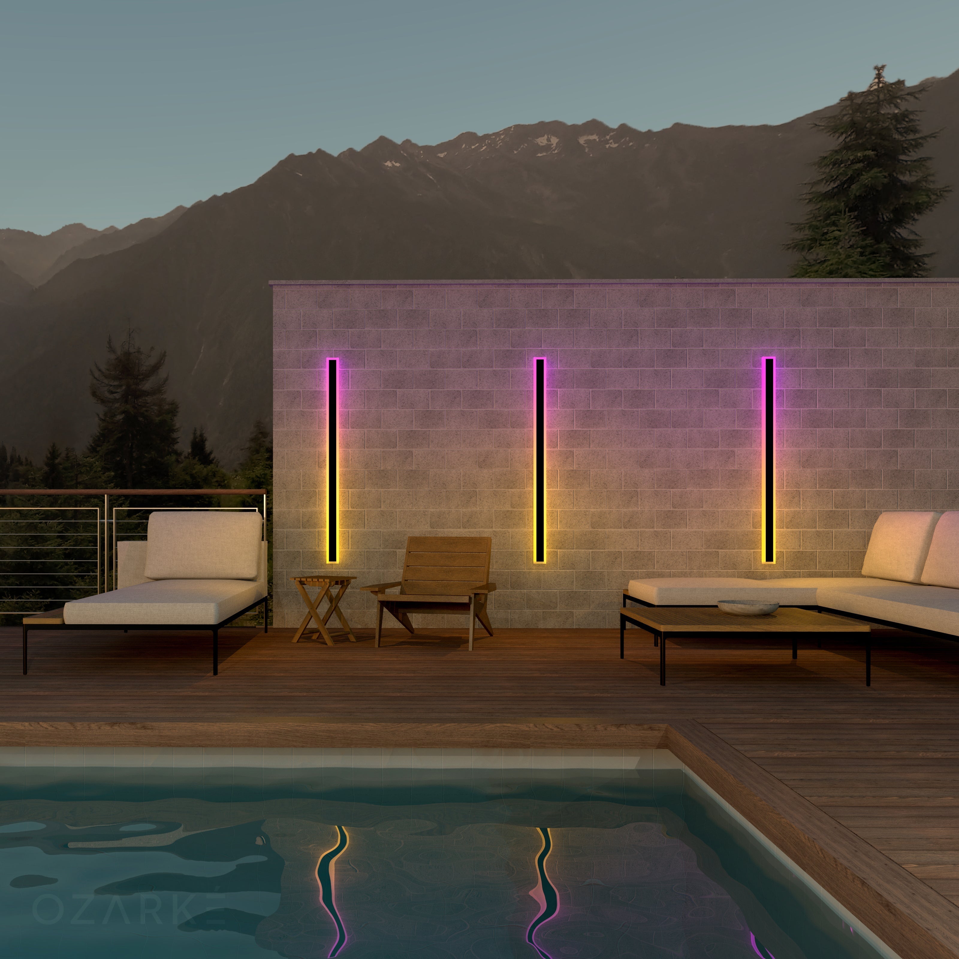 Grand Linear Minimalist Outdoor Wall | Wall Lamp | Led | Elegant Wall Illumination
