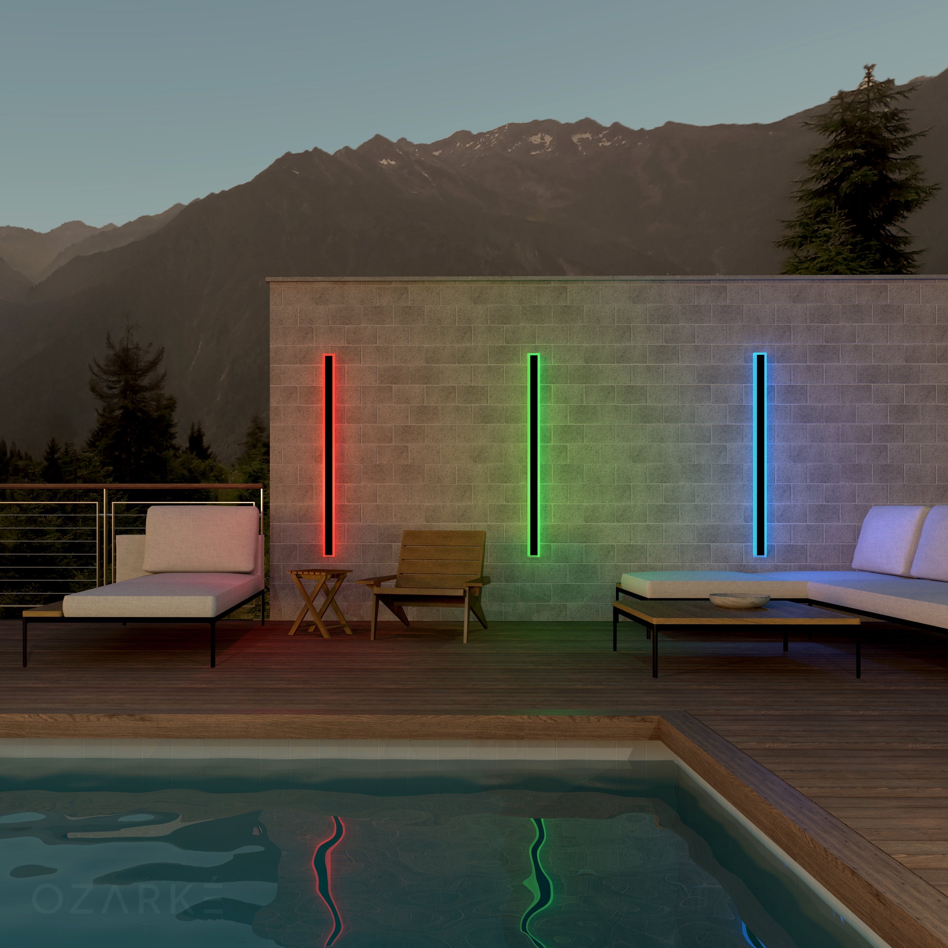 Grand Linear Minimalist Outdoor Wall | Wall Lamp | Led | Elegant Wall Illumination