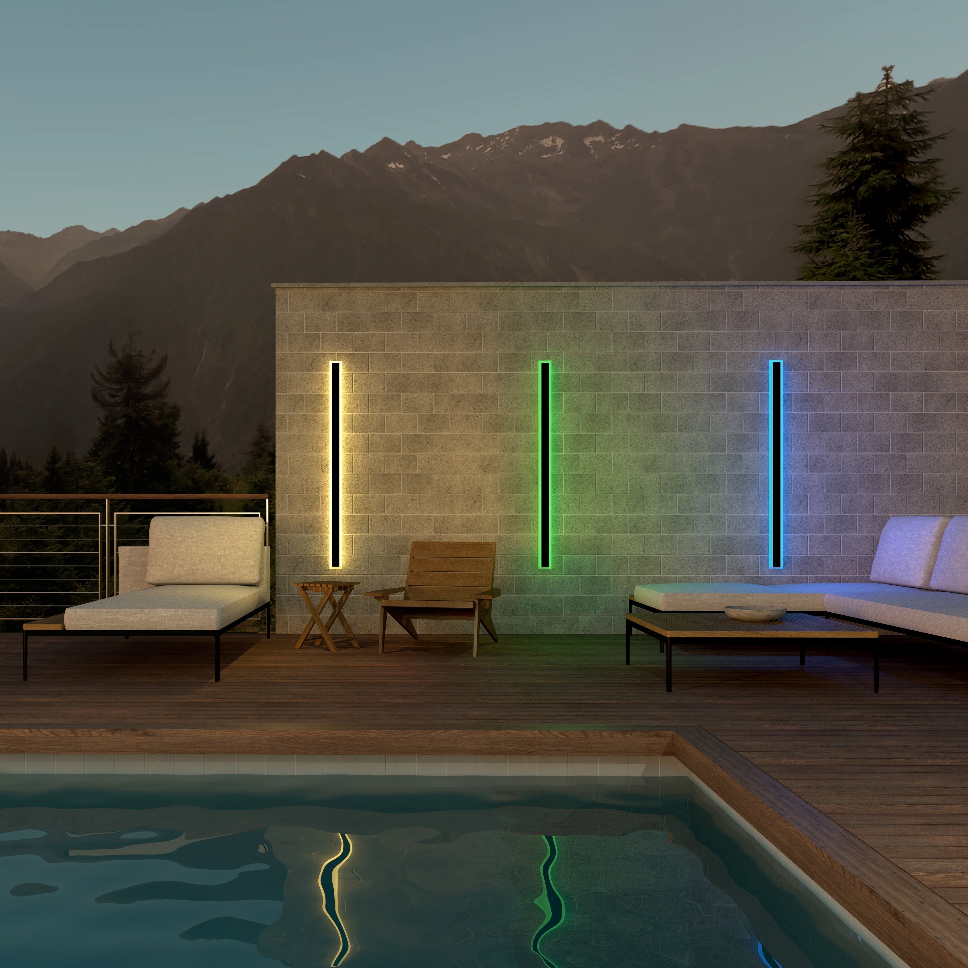 Grand Linear Minimalist Outdoor Wall | Wall Lamp | Led | Elegant Wall Illumination