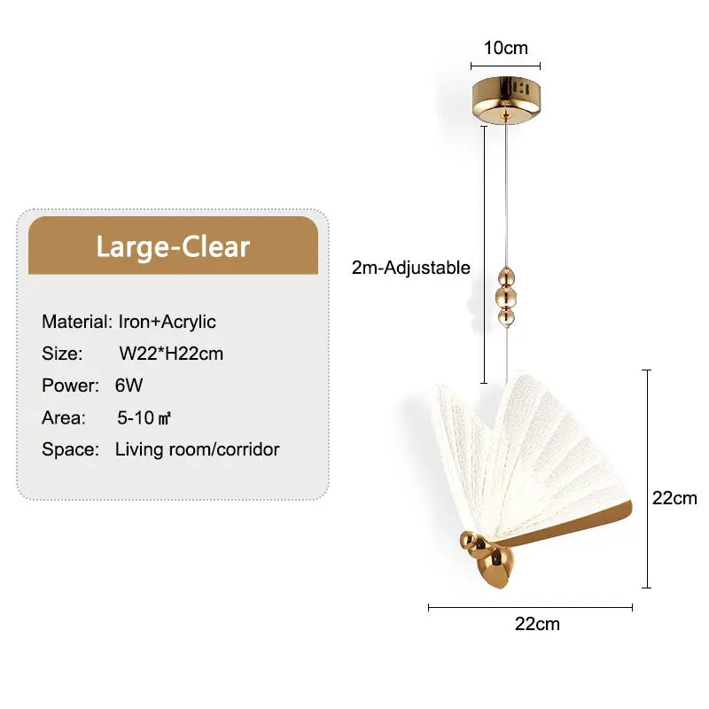 VleugelLicht Decorative Butterfly Hanging Lamp | Lighting | LED | metal | 90-260V | Premium Lighting Solution