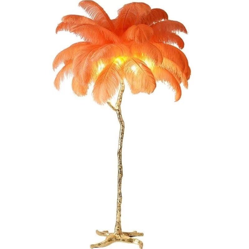 Nordic Ostrich Feather Floor Lamp | Floor Lamp | LED | resin | 260v | Stylish Floor Lighting