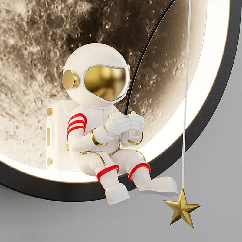 LunaGlow Astronaut Wall Lamp | Wall Lamp | Led | Warm White | metal/plastic | 5W | 220V | Elegant Wall Illumination