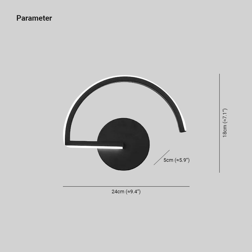 Modern Wall Lamp Black/White Metal | Wall Lamp | Led | metal | 110V - 20V - 240V | Elegant Wall Illumination