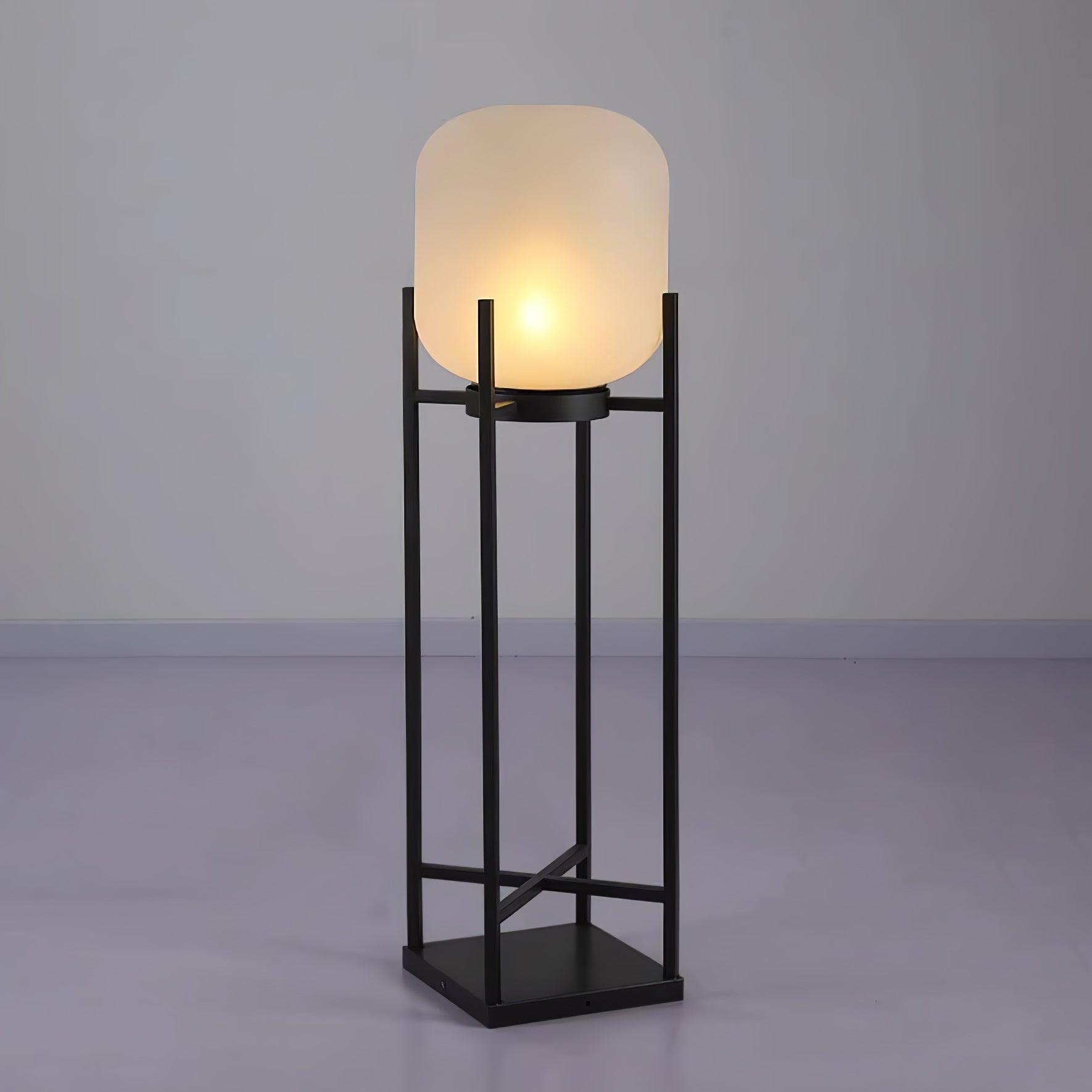 Solar floor lamp lantern outdoor | Floor Lamp | LED | glass | 240v | Stylish Floor Lighting