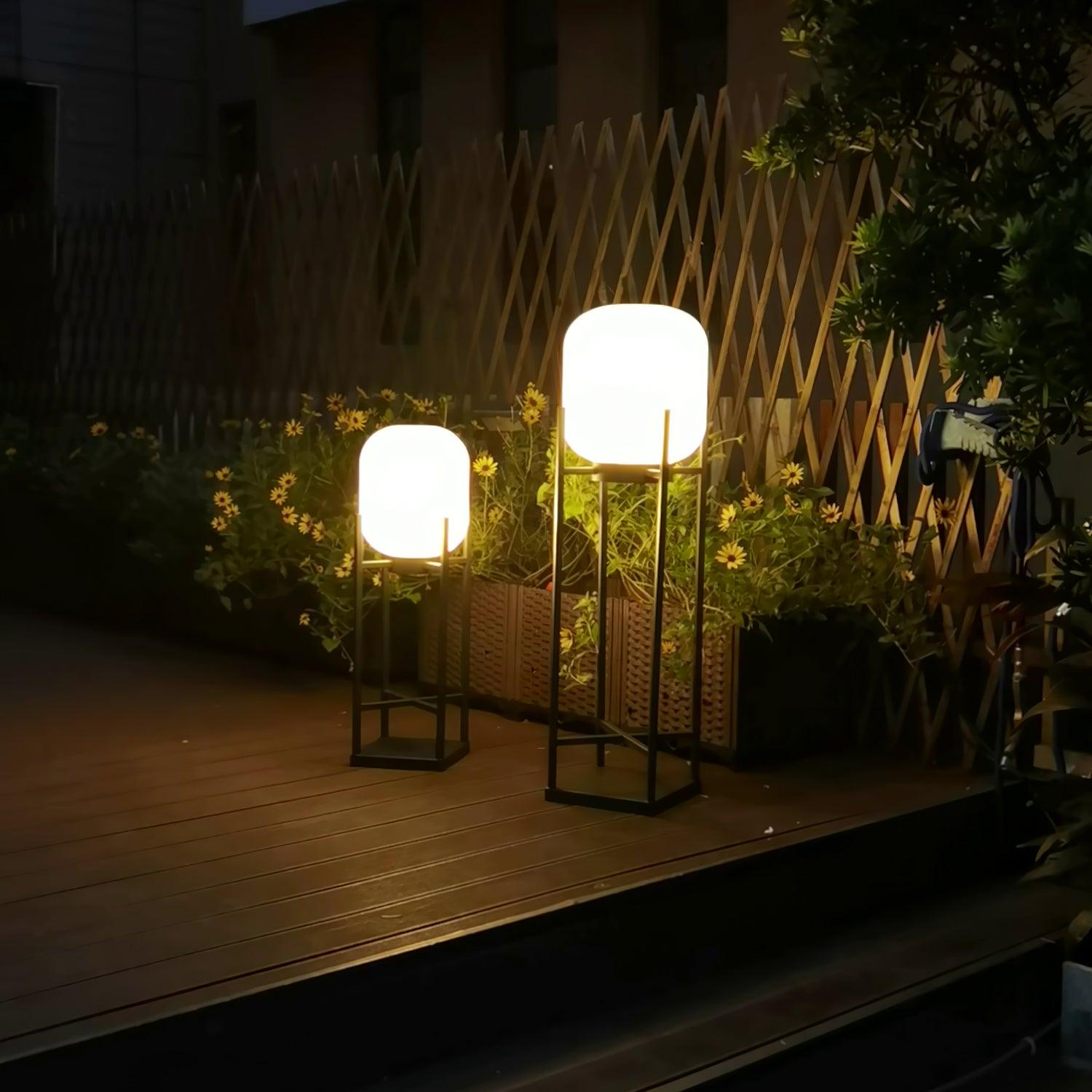 Solar powered floor lamp outdoor | Floor Lamp | LED | glass | 240v | Stylish Floor Lighting