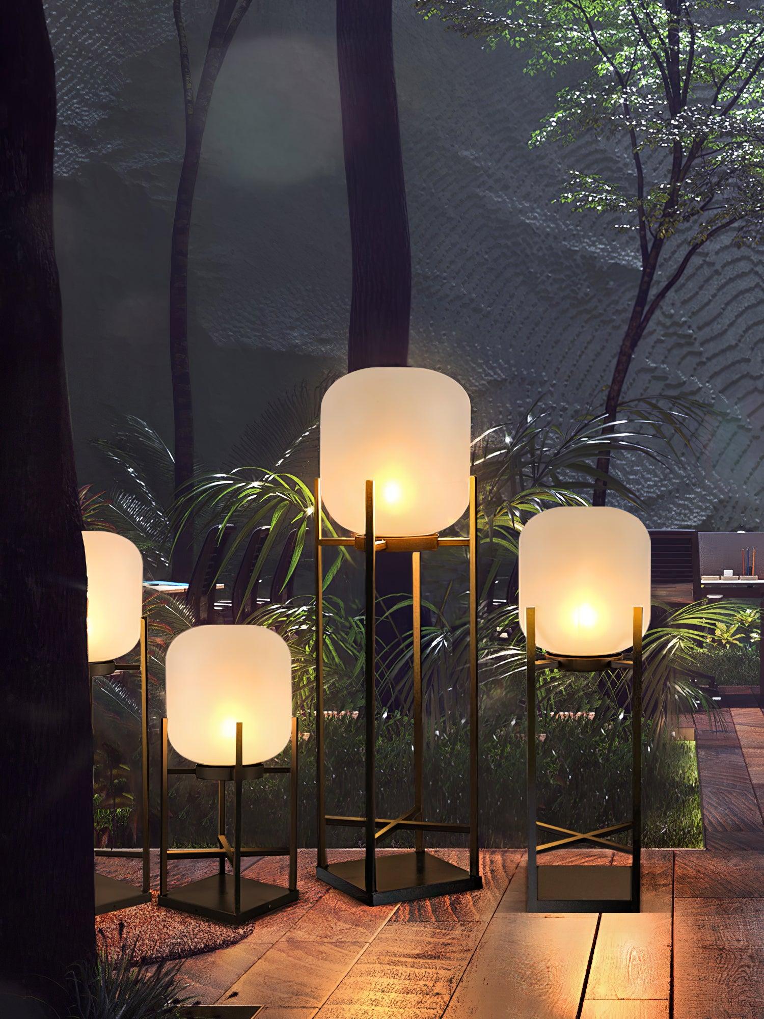 Solar powered floor lamp outdoor | Floor Lamp | LED | glass | 240v | Stylish Floor Lighting
