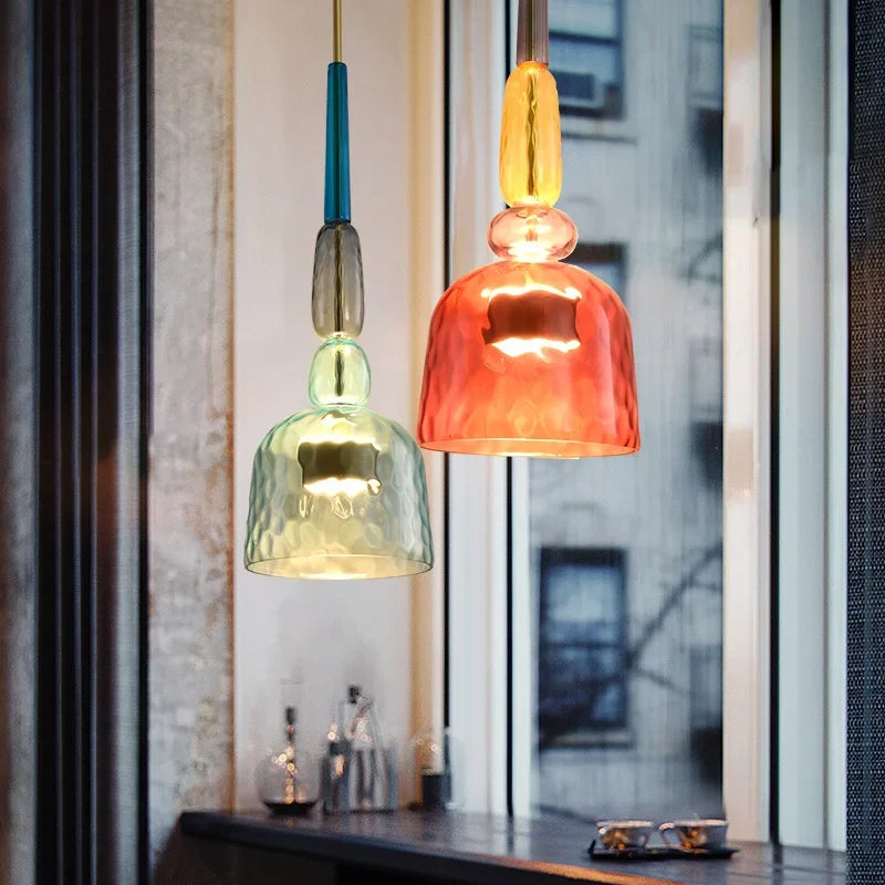 RadiantGlow Contemporary Hanging Lamps | Lighting | LED | glass/stone | 90-260V | Premium Lighting Solution
