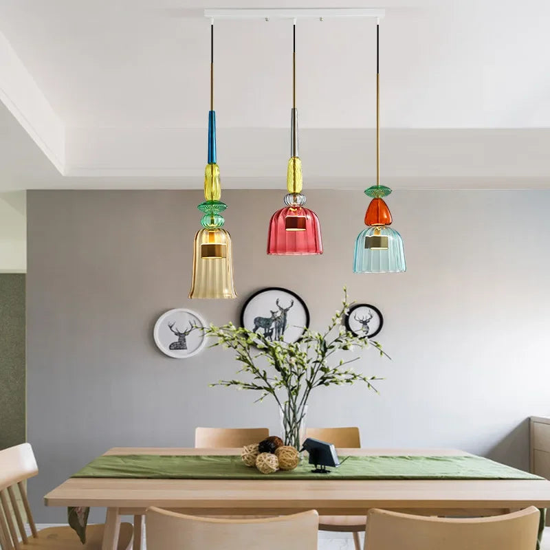 RadiantGlow Contemporary Hanging Lamps | Lighting | LED | glass/stone | 90-260V | Premium Lighting Solution