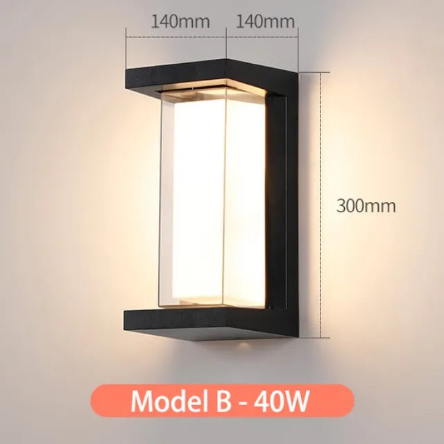 MoonGlow External Wall Lamp Outdoors | Wall Lamp | LED | Elegant Wall Illumination