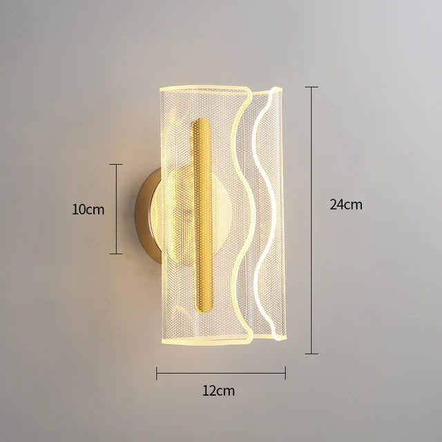 AuroraScand Scandinavian Wall Lamp | Wall Lamp | Led | Neutral White | metal/plastic | 8W | 220V | Elegant Wall Illumination