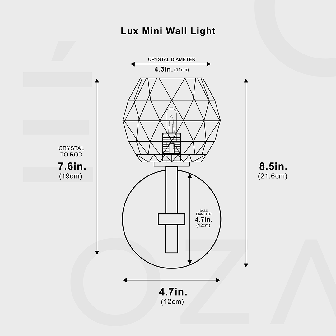 Mini Wall Lamp Compact Elegance | Wall Lamp | iron | 5W | 110V - 20V | Elegant Wall Illumination