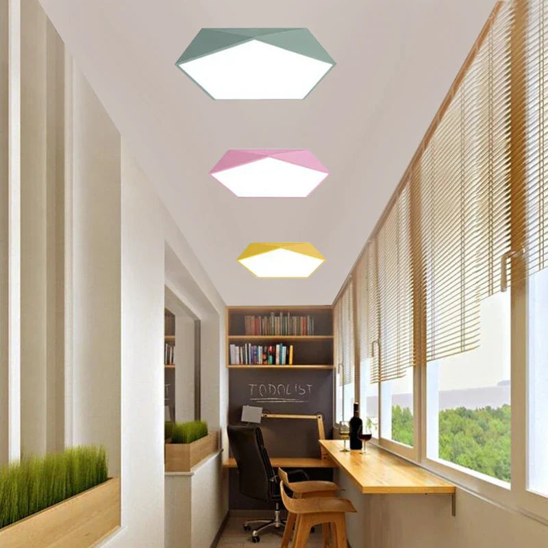 LichtHexa Hexagonal Ceiling Lamp Pastel | Lighting | LED | 220V | Premium Lighting Solution