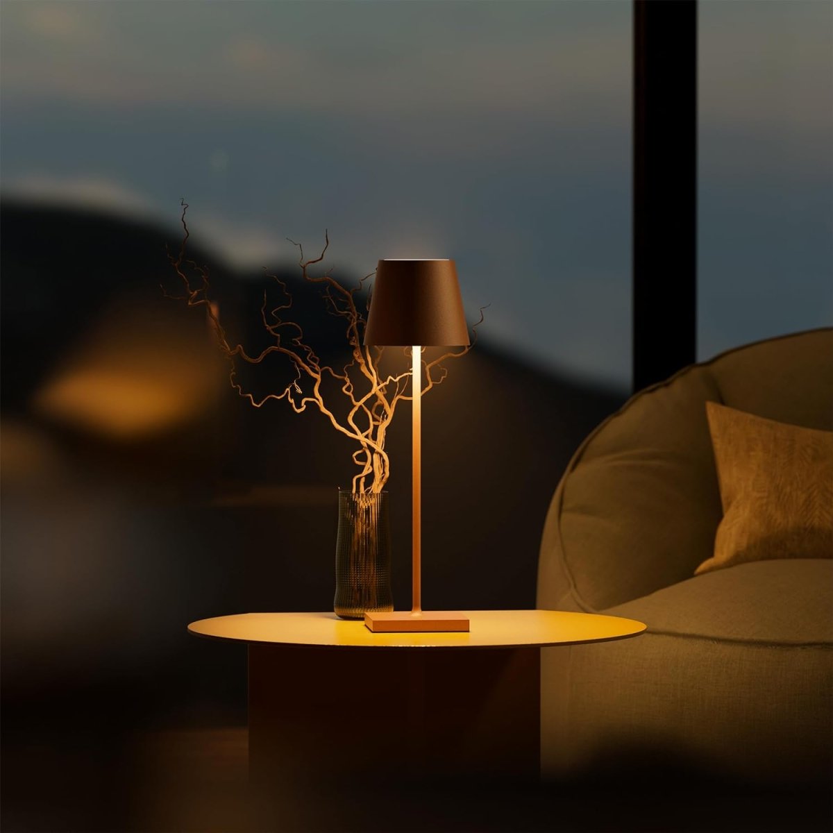 LumoTall Dimmable Table Lamp | Table Lamp | LED | Iron | Sleek Table Accent