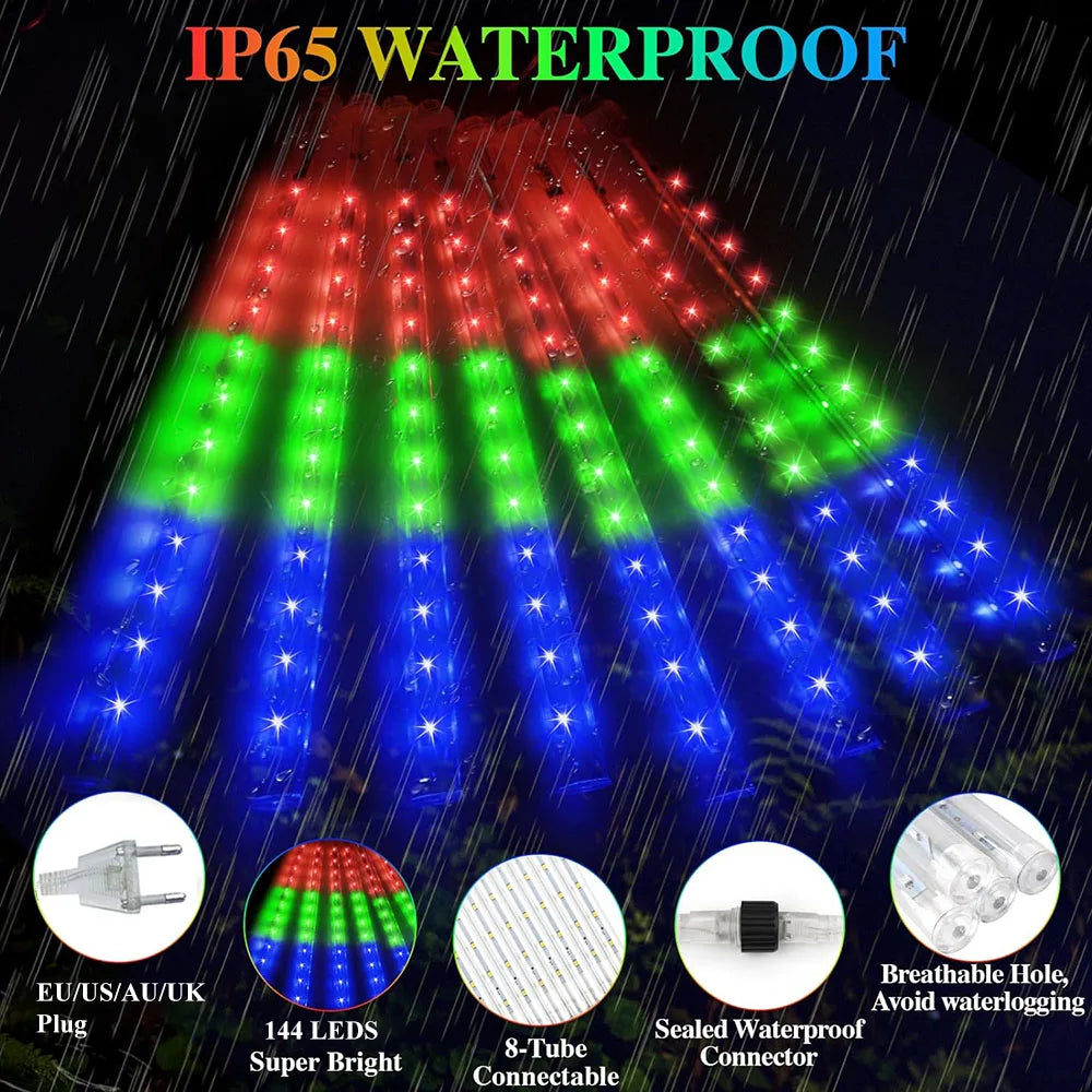 GalaxyGlow Outdoor Meteor Lighting | Lighting | LED | plastic | 220V | Premium Lighting Solution