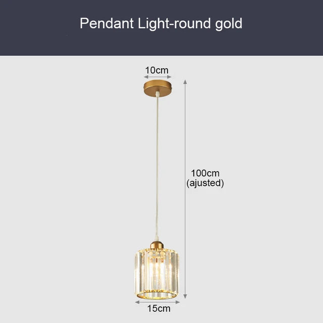 GlinsterLicht Elegant Crystal Hanging Lamp | Lighting | LED | metal | 90-260V | Premium Lighting Solution