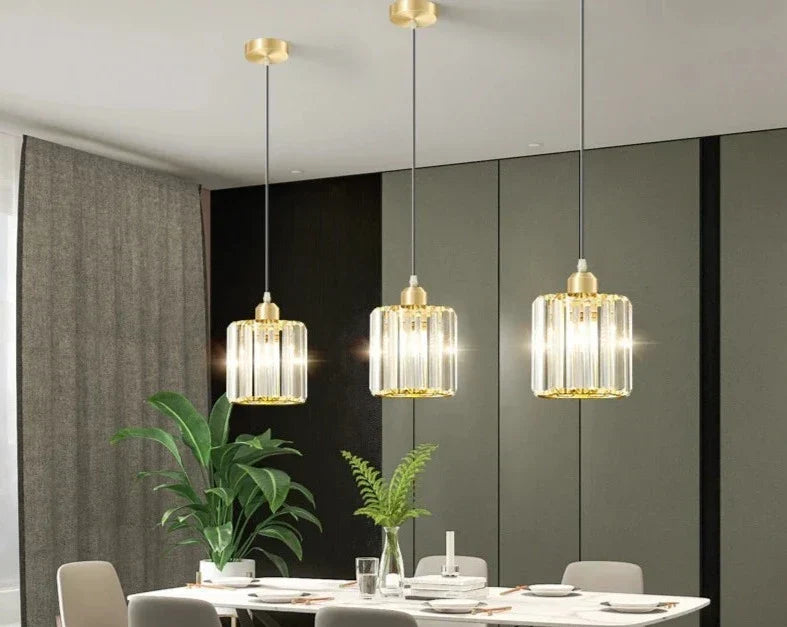 GlinsterLicht Elegant Crystal Hanging Lamp | Lighting | LED | metal | 90-260V | Premium Lighting Solution
