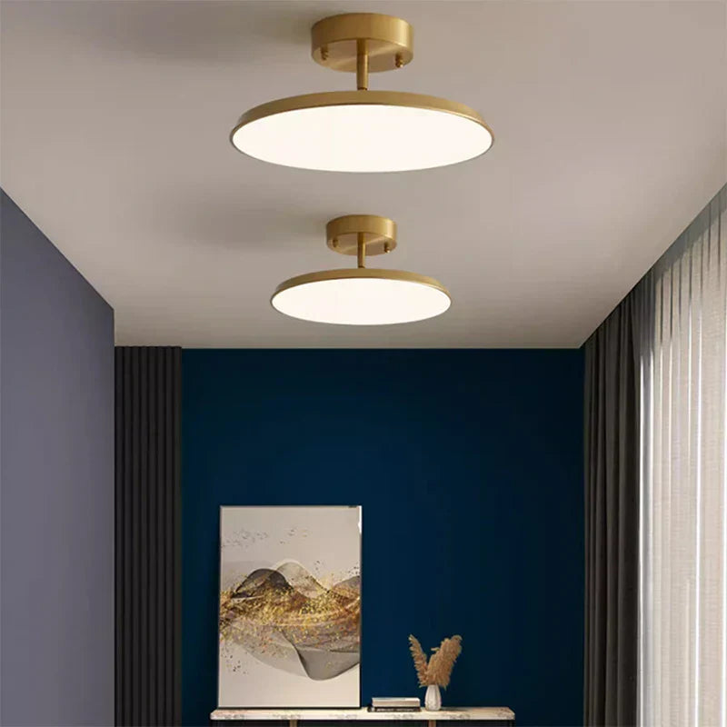 ElegantGlow Sleek Minimalist Lamp | Lighting | LED | acrylic/copper | 18W | 90-260V | Premium Lighting Solution