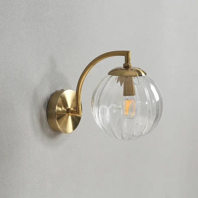 LumiCrystal Modern Glass Wall Lamp | Wall Lamp | 3000k Warm White | Glass/Metal | 10W | 220-240V | Elegant Wall Illumination