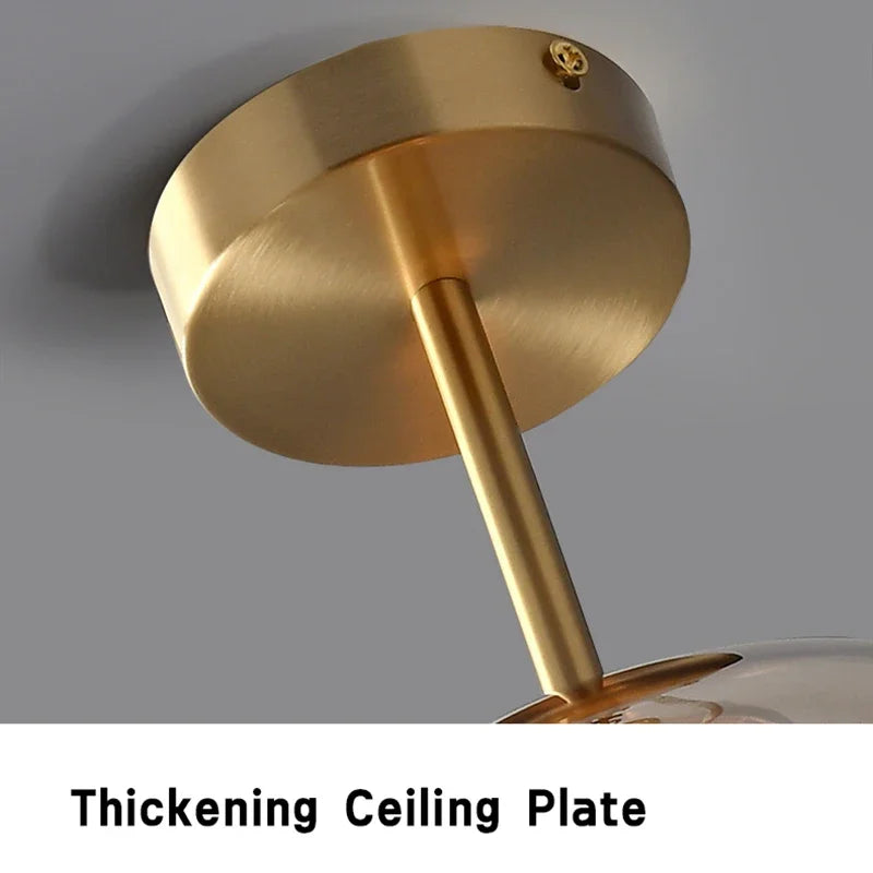 LichtPuur Contemporary Sleek Ceiling Lamp | Lighting | LED | glass/stone | 90-260V | Premium Lighting Solution