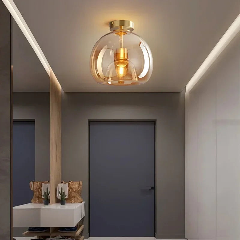 PureLicht Minimalist Glass Ceiling Lamp | Lighting | LED | copper/glass | 220V | Premium Lighting Solution