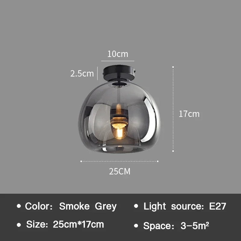 PureLicht Minimalist Glass Ceiling Lamp | Lighting | LED | copper/glass | 220V | Premium Lighting Solution
