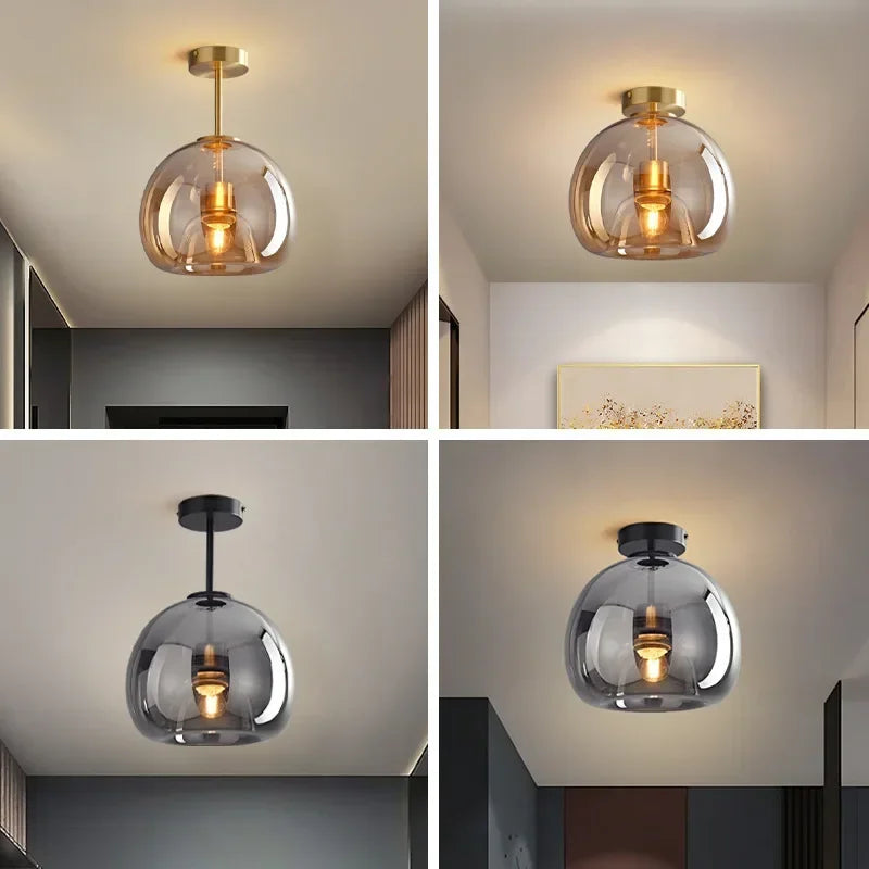 PureLicht Minimalist Glass Ceiling Lamp | Lighting | LED | copper/glass | 220V | Premium Lighting Solution