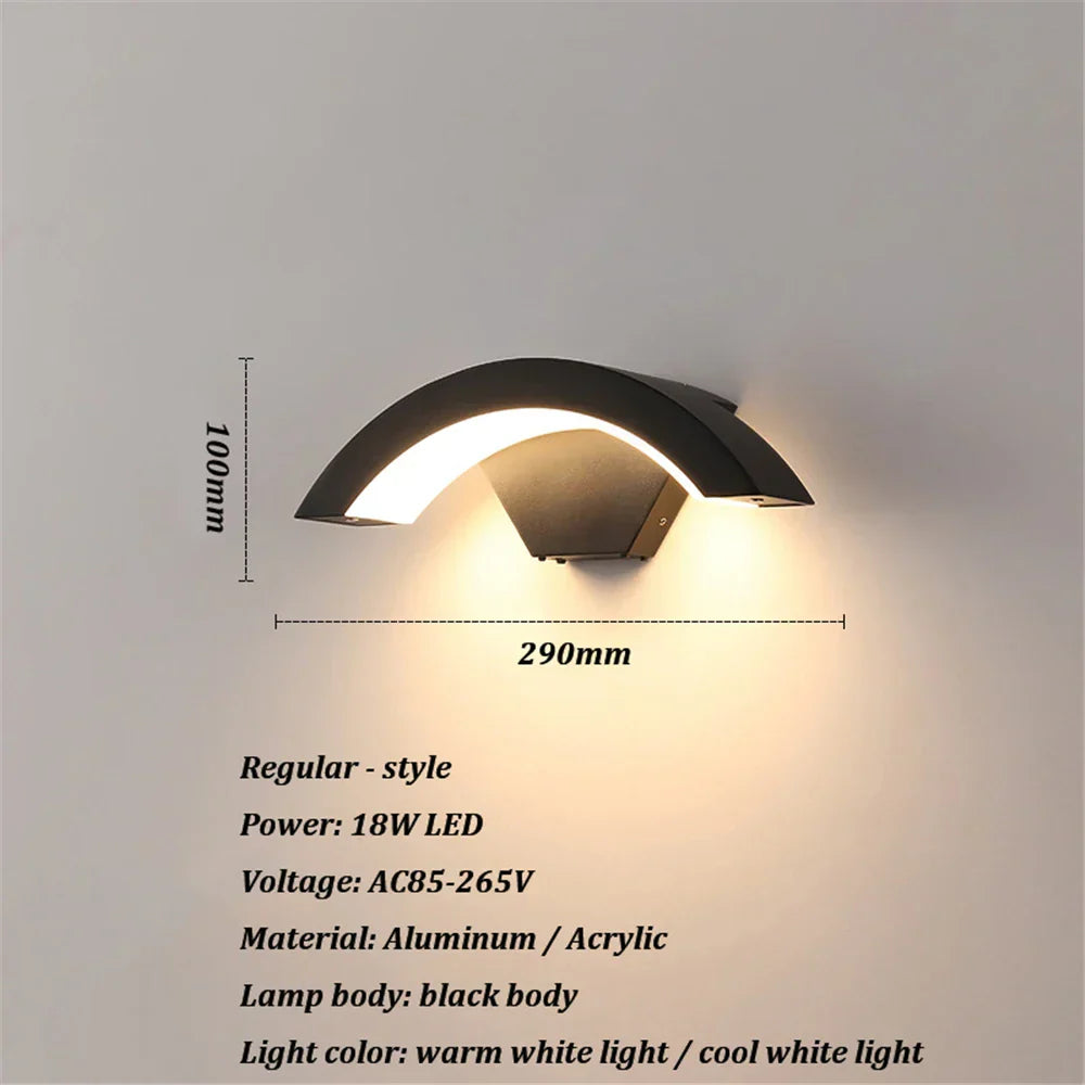 LichtBeeld Stylish Waterproof Wall Lamp | Wall Lamp | LED | acrylic/aluminum | 265V | Elegant Wall Illumination