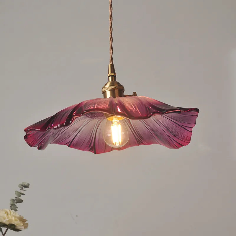 FloraGlimmer Elegant Flower Hanging Lamps | Lighting | glass/stone | 220V | Premium Lighting Solution