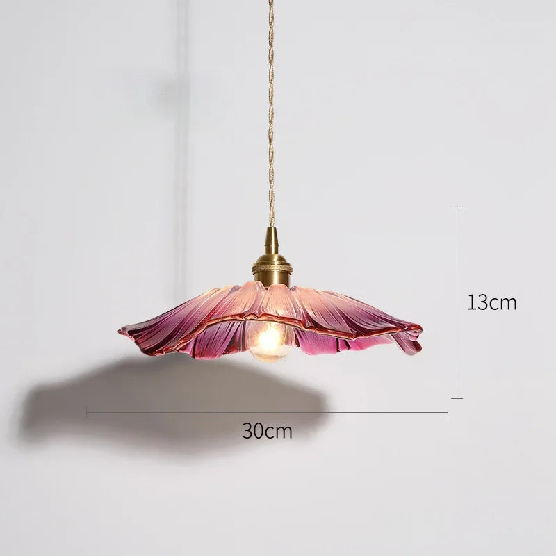 FloraGlimmer Elegant Flower Hanging Lamps | Lighting | glass/stone | 220V | Premium Lighting Solution