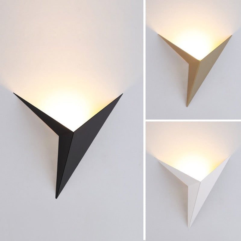Modern Minimalist Triangular Wall Lamp | Wall Lamp | Led | metal | 110V - 240V | Elegant Wall Illumination