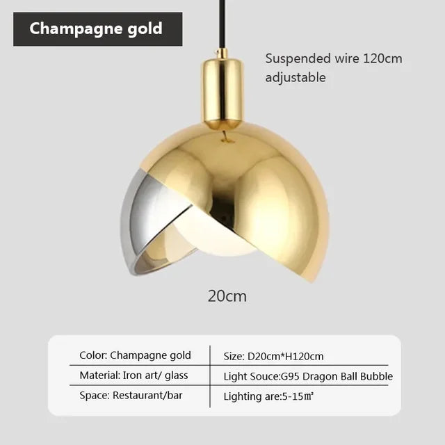 LumiAura Contemporary Hanging Lamp | Lighting | LED | glass | 90-260V | Premium Lighting Solution