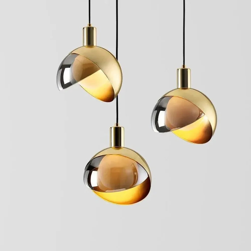LumiAura Contemporary Hanging Lamp | Lighting | LED | glass | 90-260V | Premium Lighting Solution