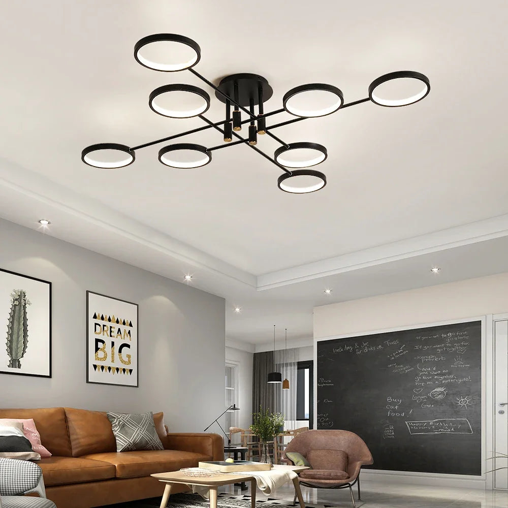 LumenElegance Modern Chandelier | Ceiling Light | LED | Modern Ceiling Lighting
