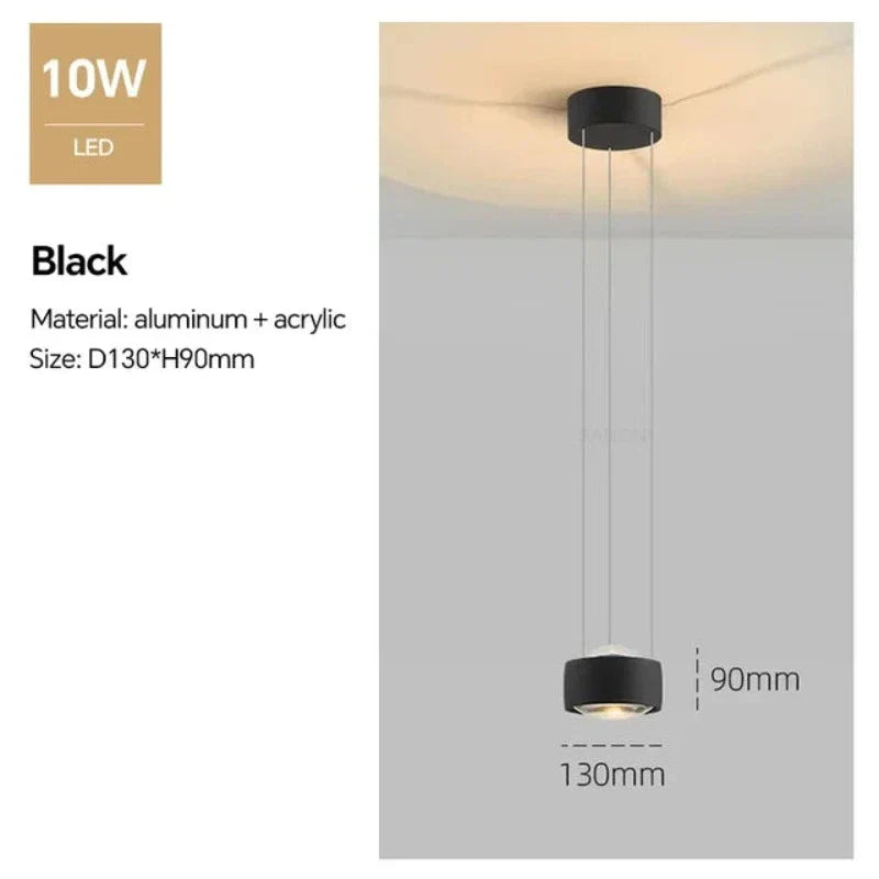 SleekGlow Modern Hanging Lamp | Lighting | LED | metal | 90-260V | Premium Lighting Solution