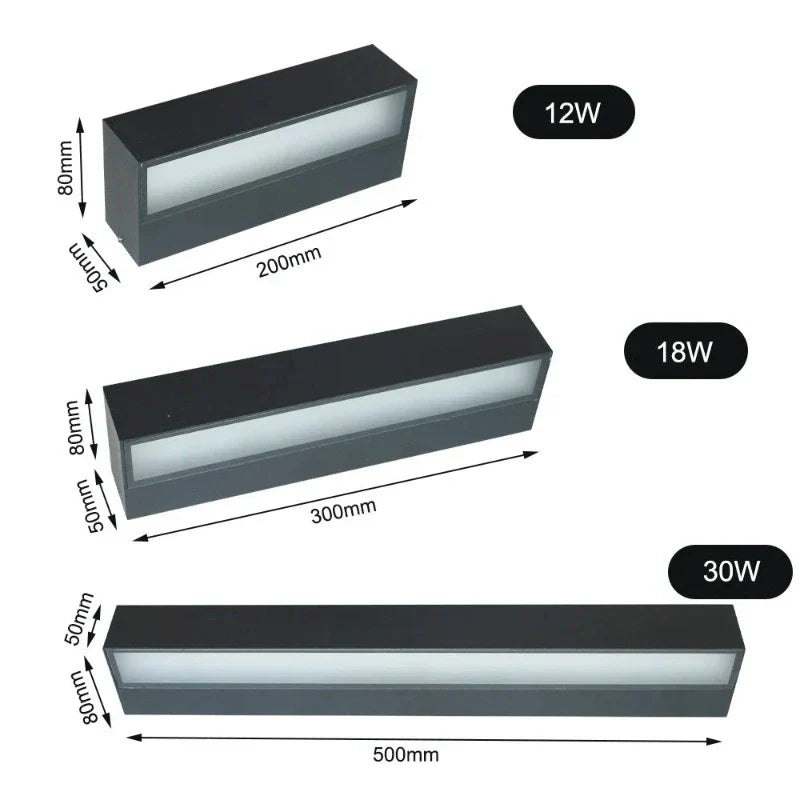 LumiWall Stylish Wall Lamp | Wall Lamp | LED | aluminum/glass | 85-265V | Elegant Wall Illumination