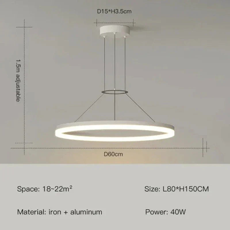 ElegantGlimmer long Modern Hanging Lamp | Lighting | LED | 260V | Premium Lighting Solution