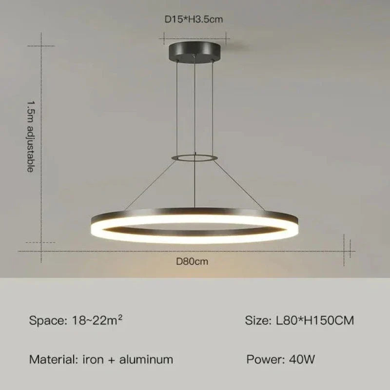 ElegantGlimmer long Modern Hanging Lamp | Lighting | LED | 260V | Premium Lighting Solution
