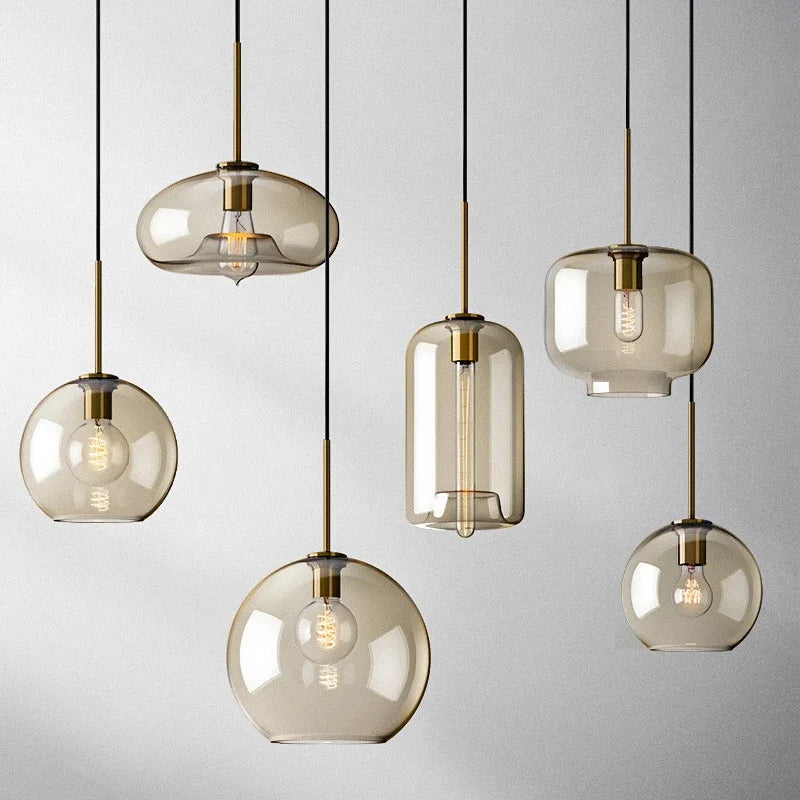 NordicGlas Modern Scandinavian Hanging Lamp | Lighting | glass/metal | 90-260V | Premium Lighting Solution