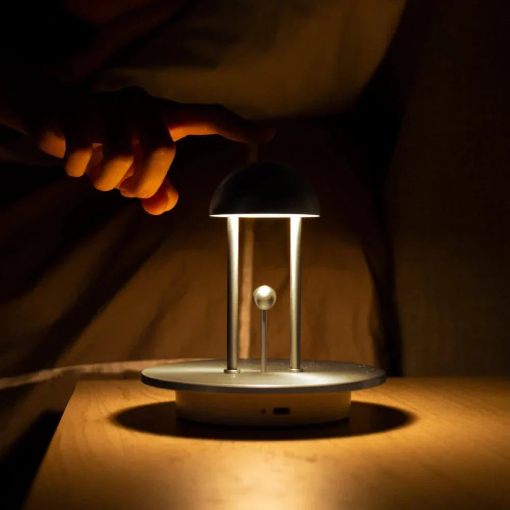 LuxaLite™ Modern Table Lamp Rechargeable | Table Lamp | Steel/ABS | 1W | Sleek Table Accent
