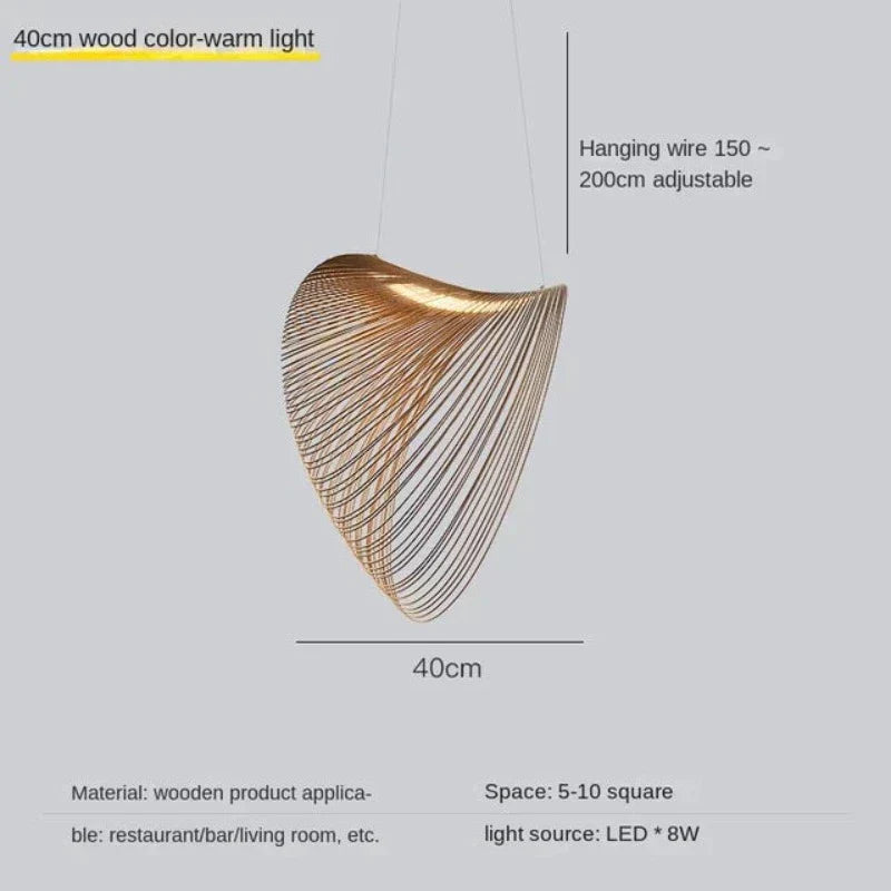 NordicElegance Scandinavian Hanging Lamps | Lighting | LED | glass/wood | 90-260V | Premium Lighting Solution