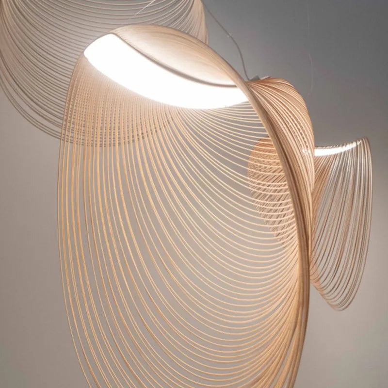 NordicElegance Scandinavian Hanging Lamps | Lighting | LED | glass/wood | 90-260V | Premium Lighting Solution