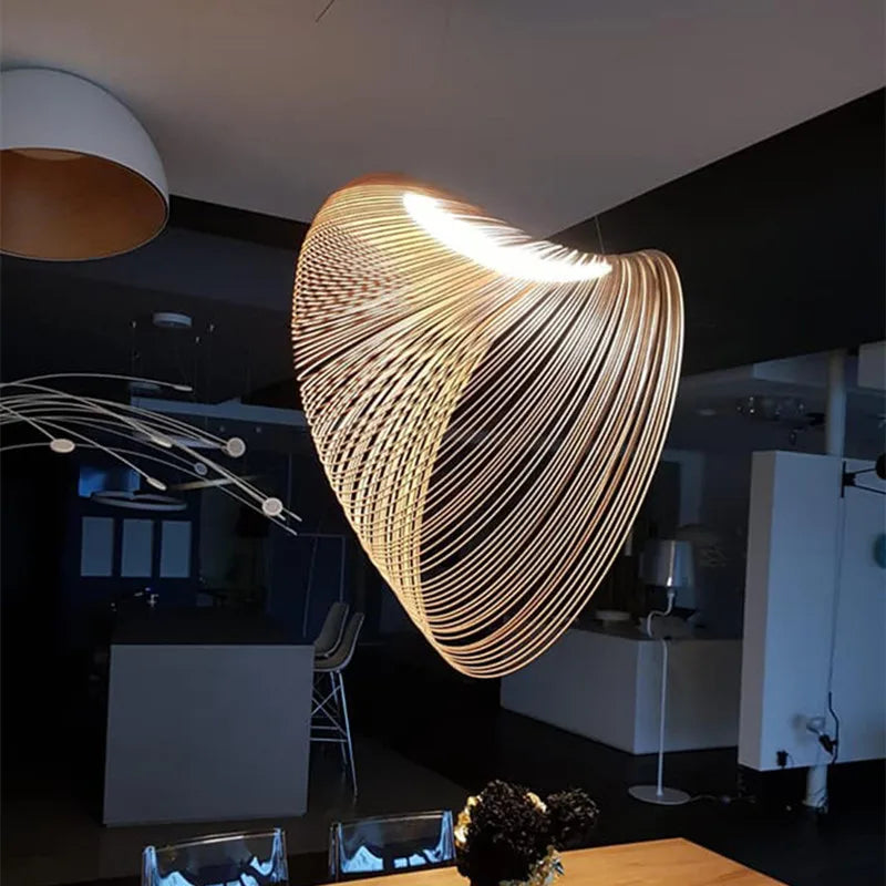 NordicElegance Scandinavian Hanging Lamps | Lighting | LED | glass/wood | 90-260V | Premium Lighting Solution