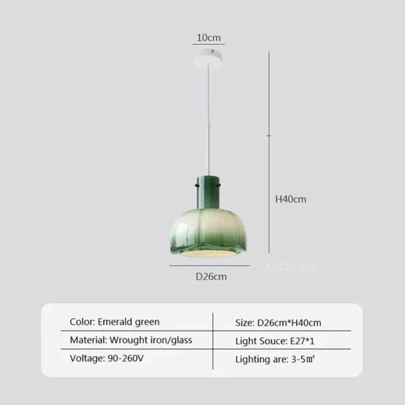 Medieval Elegance Transparent Hanging Lamp | Lighting | glass | 90-260V | Premium Lighting Solution