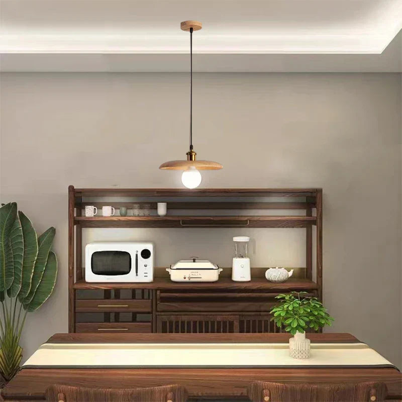 ScandiGlow Rustic Wooden Hanging Lamp | Lighting | wood | 265V | Premium Lighting Solution