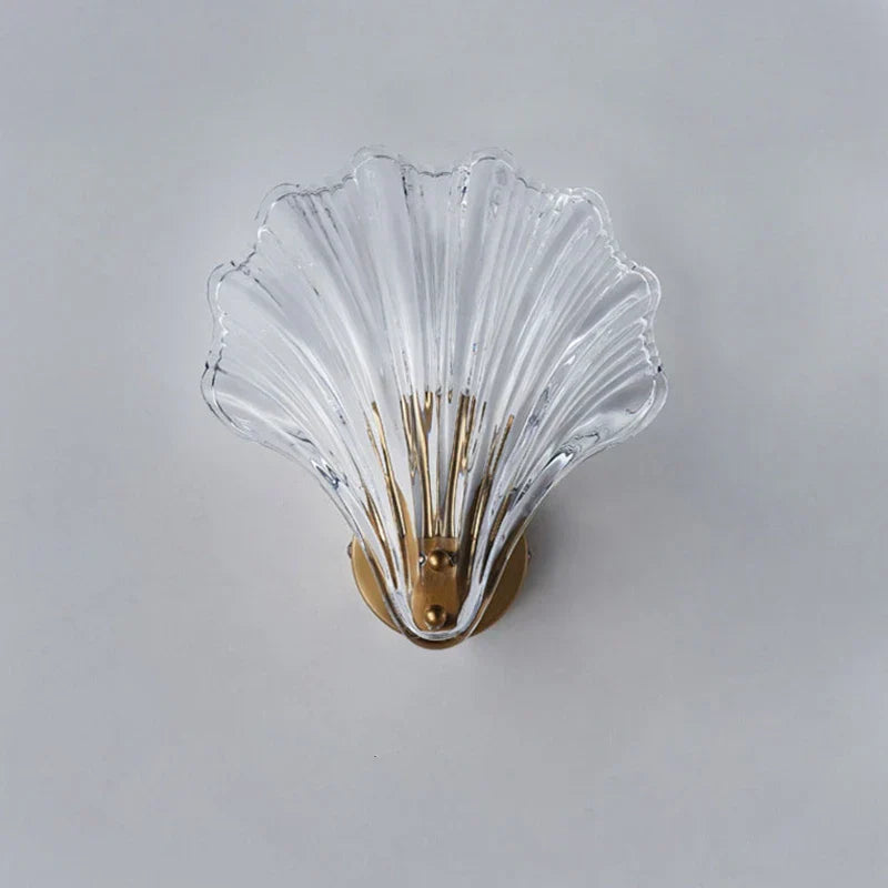 SeaShell Shell-shaped Glass Wall Lamp | Wall Lamp | Led | 3000k | Glass | 10W | 220V | Elegant Wall Illumination