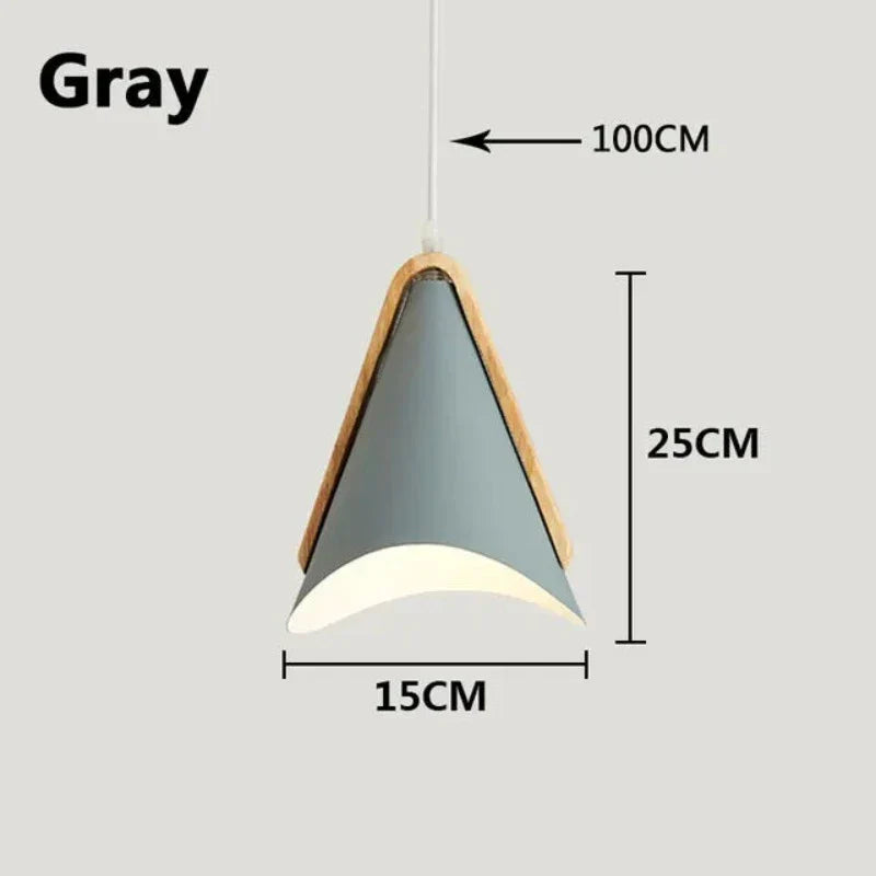 EliLicht Modern Hanging Lamp made | Lighting | LED | metal/wood | 90-260V | Premium Lighting Solution