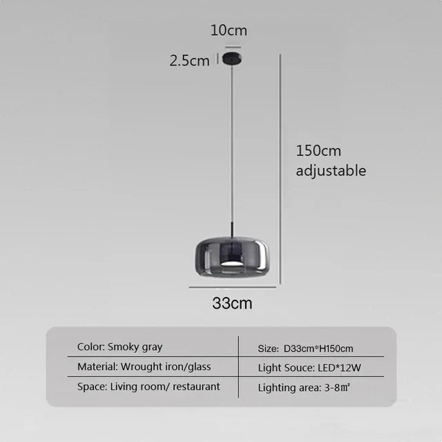 TransparentLight Minimalist Glass Hanging Lamp | Lighting | LED | glass | 90-260V | Premium Lighting Solution