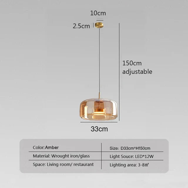 TransparentLight Minimalist Glass Hanging Lamp | Lighting | LED | glass | 90-260V | Premium Lighting Solution